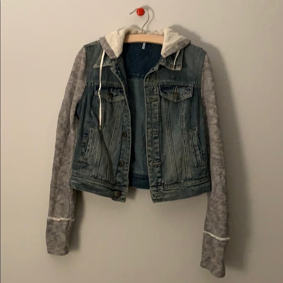 Free People Hooded Denim Jacket - Picture 3 of 5